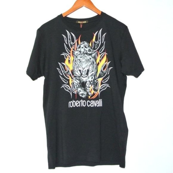 Roberto Cavalli Men's Graphic Tiger T Shirt XL NWT - Picture 3 of 10